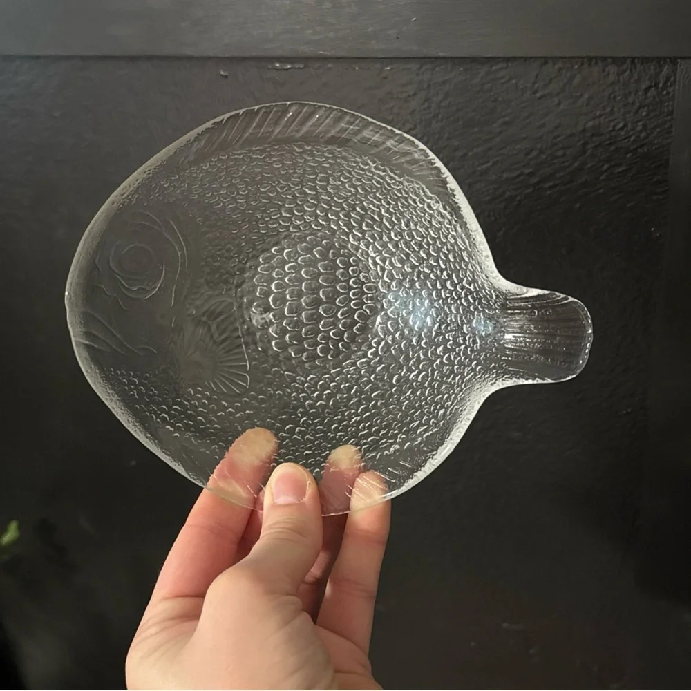 Vtg Arcoroc Poisson Fish Serving Bowl Made in France